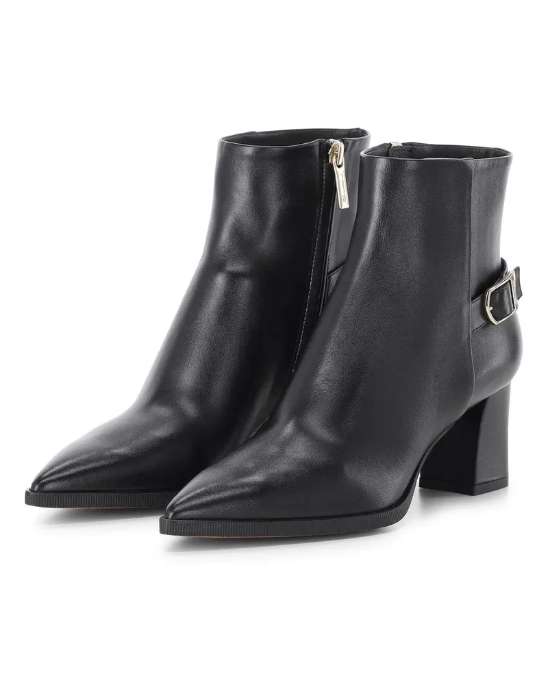 Santoni Low-Top Sneaker Stiefeletten mit Absatz schwarz Schwarz
