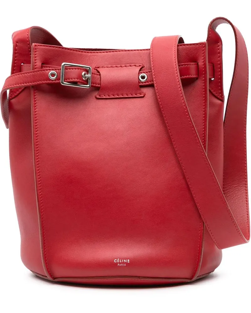 Celine Hobo Bags 2017 Leather Big Bag Bucket Crossbody rot Rot