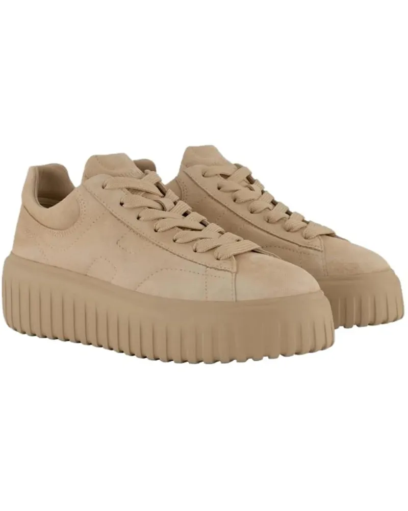Hogan Stiefeletten  H-stripes beige Beige