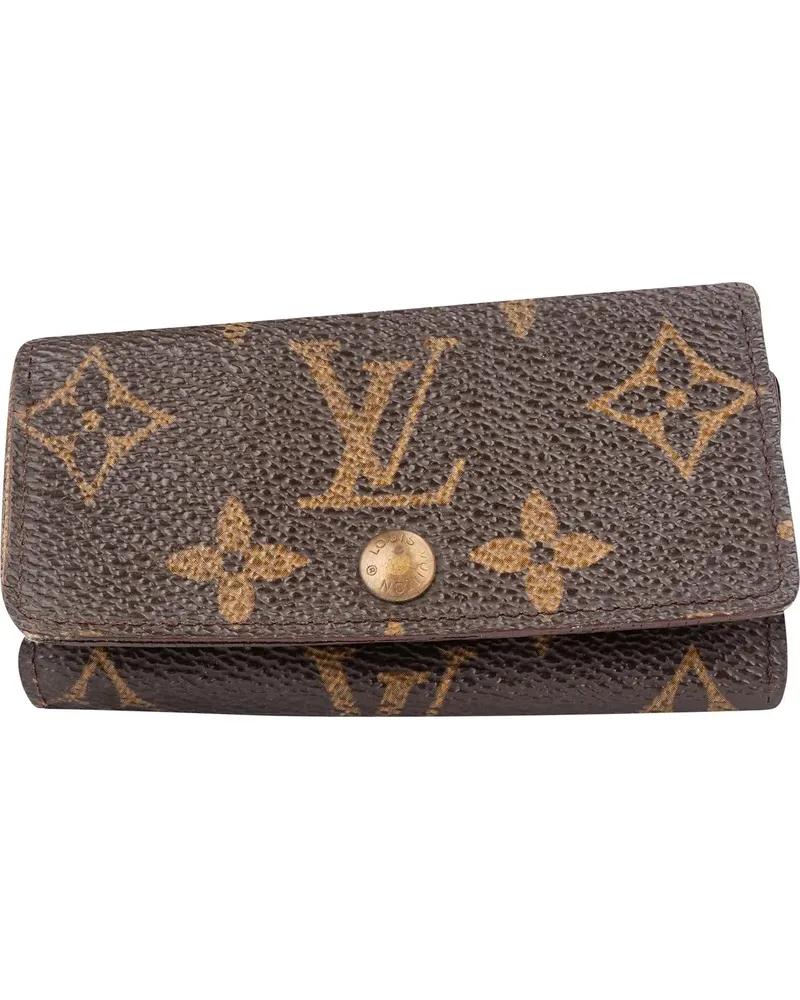 Louis Vuitton Portemonnaie  Canvas Monogram Keyholder braun Braun