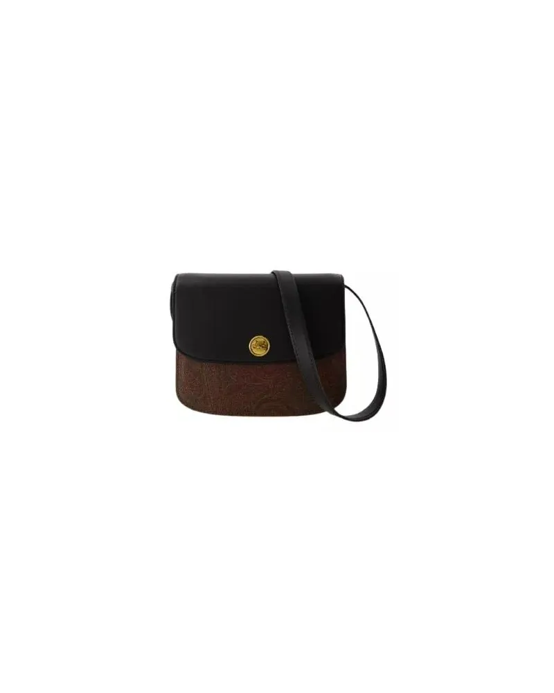 Etro Hobo Bags Tracolla Crossbody - Leather - Black schwarz Schwarz