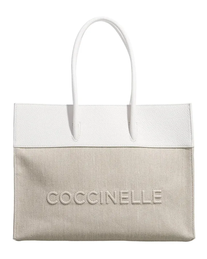 Coccinelle Shopper & Totes  Myrtha Canvas weiß Weiß