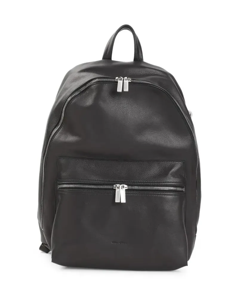 Rick Owens Rucksäcke Leather Backpack Schwarz