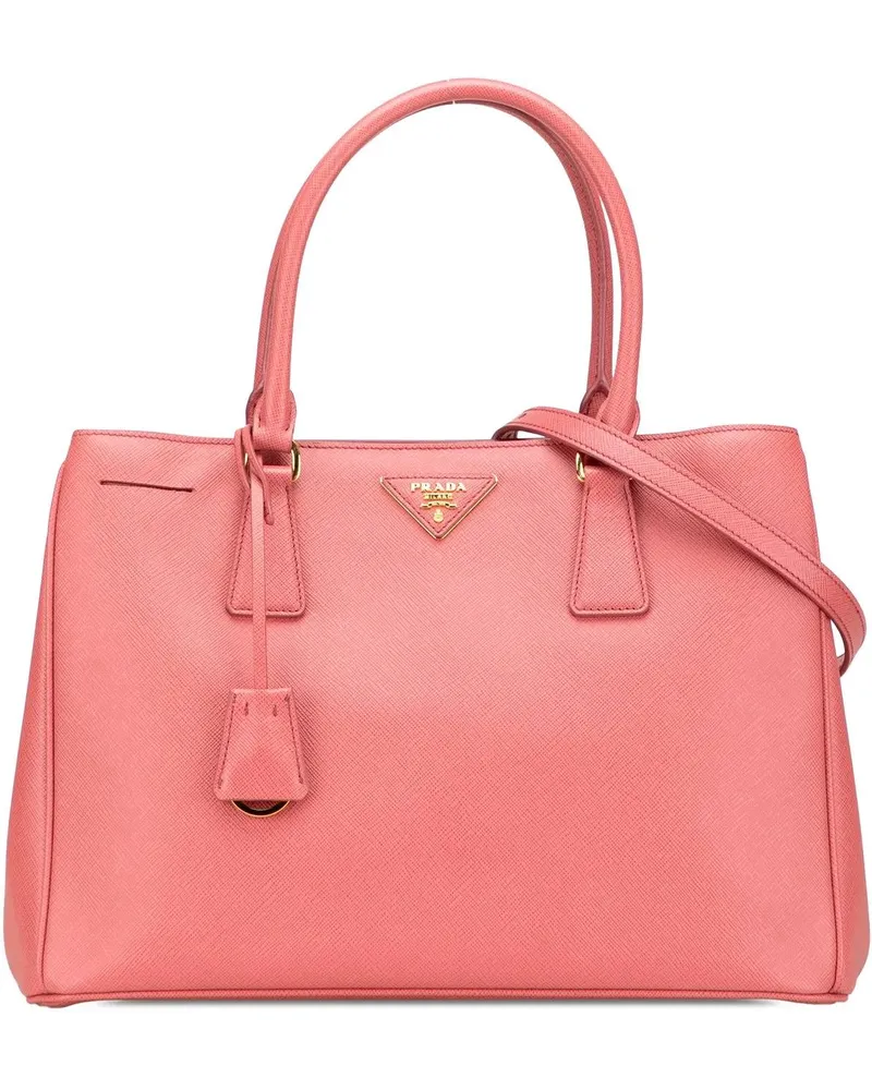 Prada Hobo Bags Medium Saffiano Lux Galleria Satchel rosa Gold