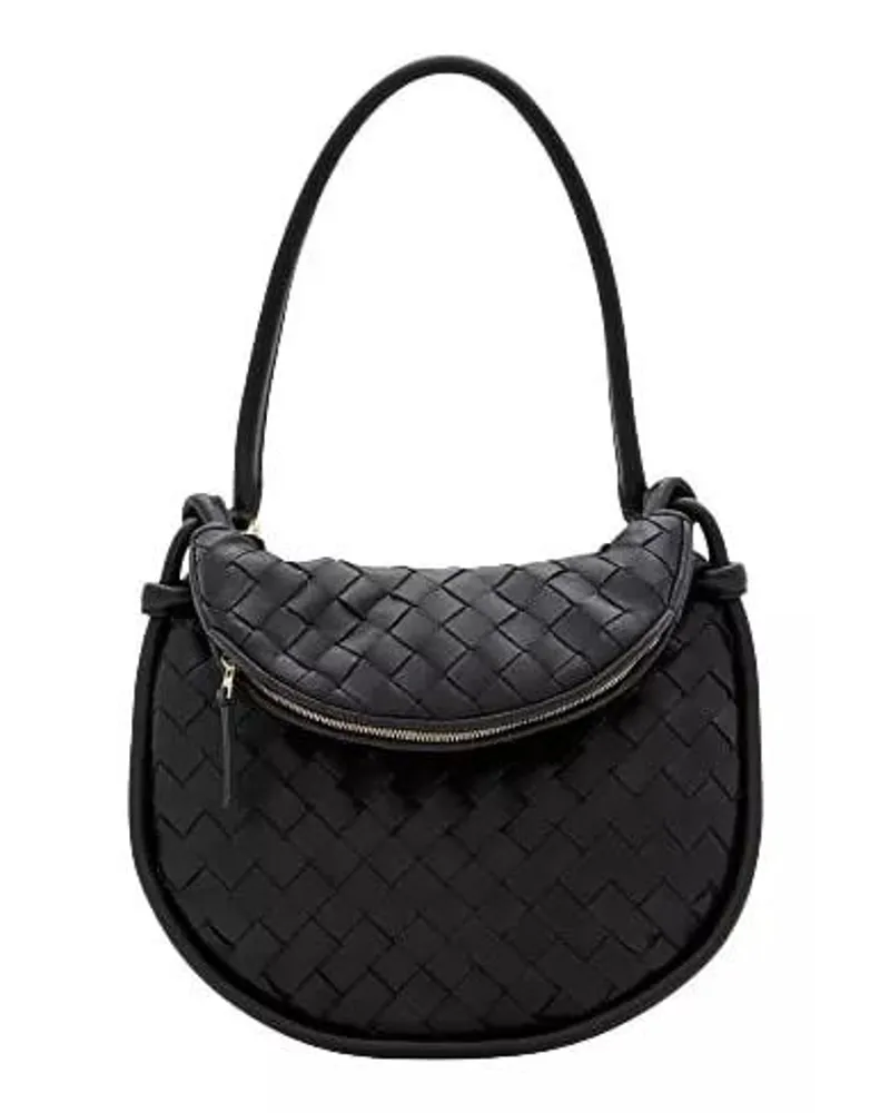 Bottega Veneta Shopper GEMINI SMALL LEATHER SHOULDER BAG Schwarz