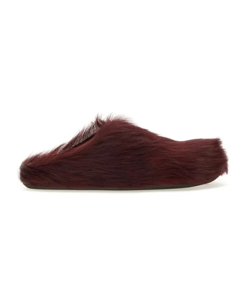 Marni Slipper & Pantoletten Fussbett Sabot rot Rot