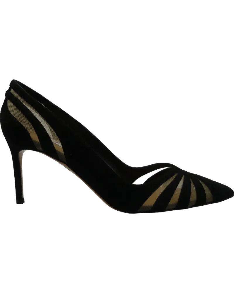 Aquazzura Hohe Schuhe Decollete Nero in Suede schwarz Schwarz