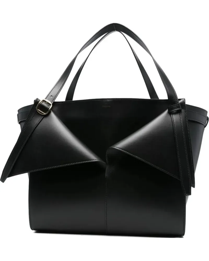 COPERNI Shopper & Totes Black Calfskin Leather Shopper Bag schwarz Schwarz