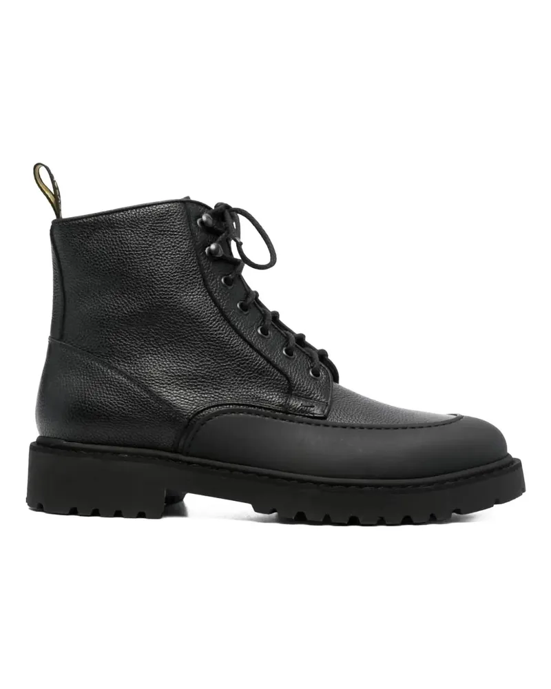 Doucal´s Stiefel Derby Boots With Textured Leather schwarz Schwarz