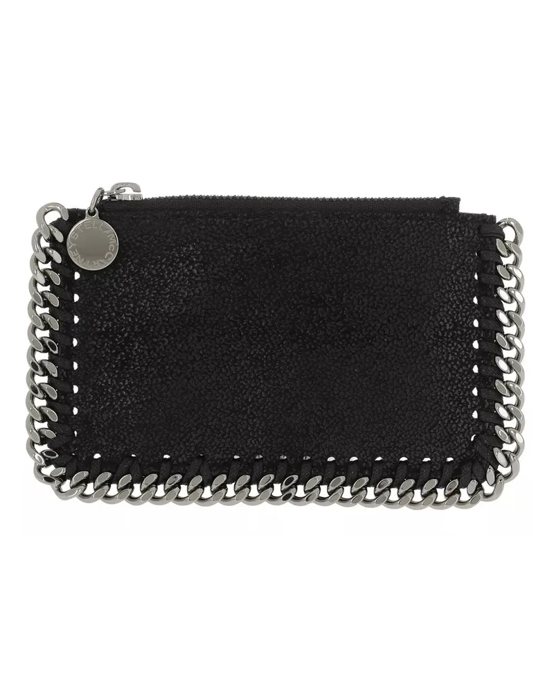 Stella McCartney Portemonnaie Falabella Card Case Leather Schwarz