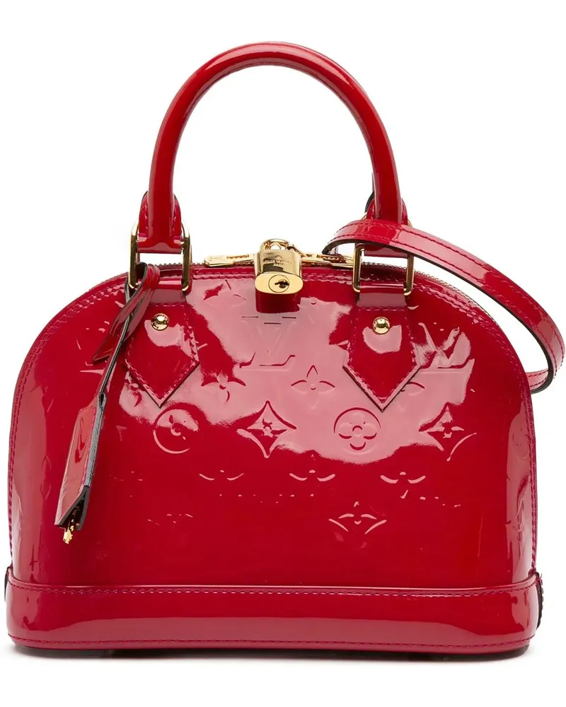 Louis Vuitton Hobo Bags Monogram Vernis Alma BB rosa Gold