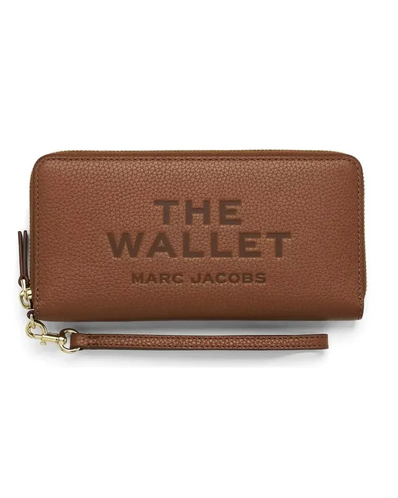 Marc Jacobs Portemonnaie Continental Wallet In Smooth Cow Leather braun Braun