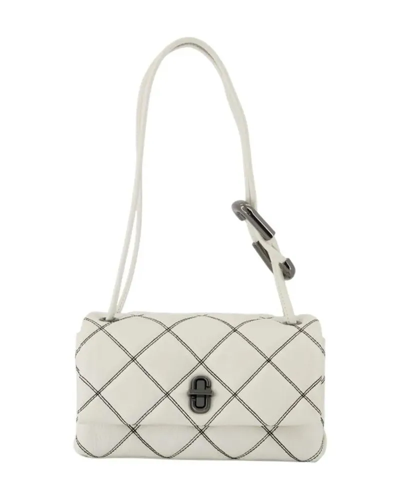 Marc Jacobs Hobo Bags The Mini Dual Purse - Leather - White weiß Weiß