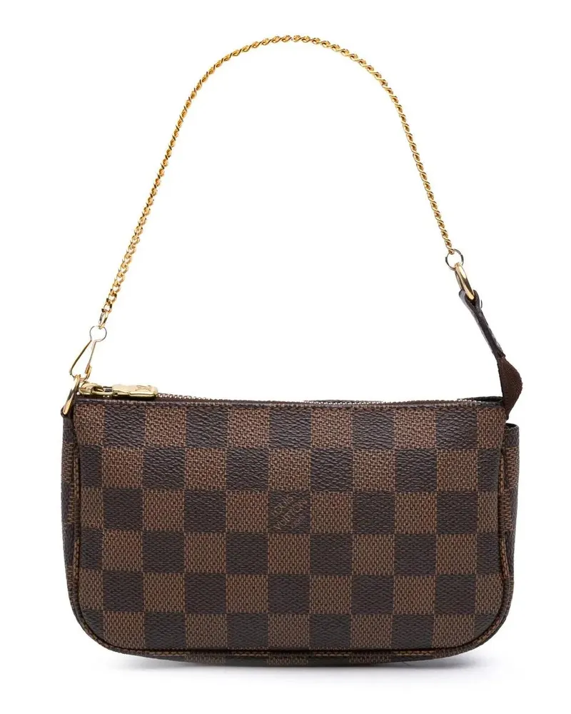 Louis Vuitton Crossbody Bags Damier Ebene Mini Pochette Accessoires braun Braun