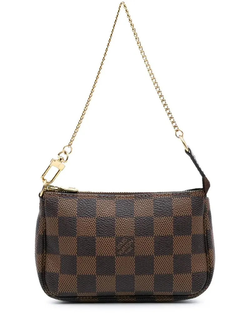 Louis Vuitton Crossbody Bags Damier Ebene Mini Pochette Accessoires braun Braun