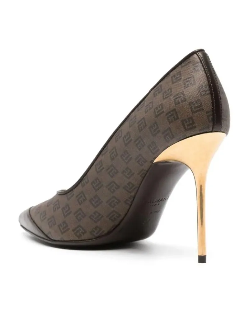 Balmain Hohe Schuhe Pump Ruby-Mini Mng Coated Base grau Grau