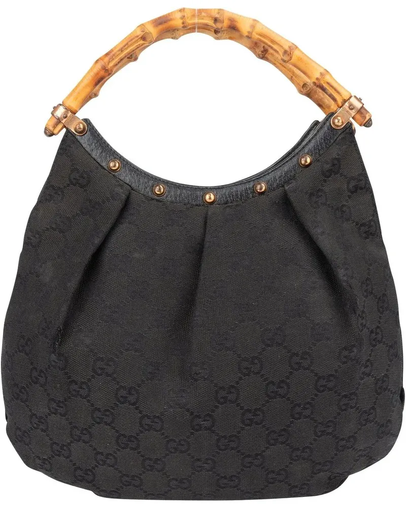 Gucci Crossbody Bags  GG Monogram Bamboo Handbag schwarz Schwarz