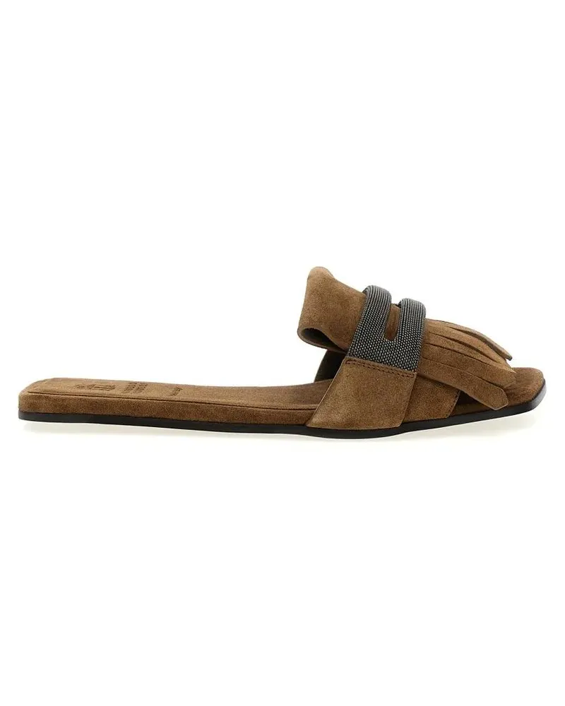 Brunello Cucinelli Sandalen 'Monile' Sandals braun Braun