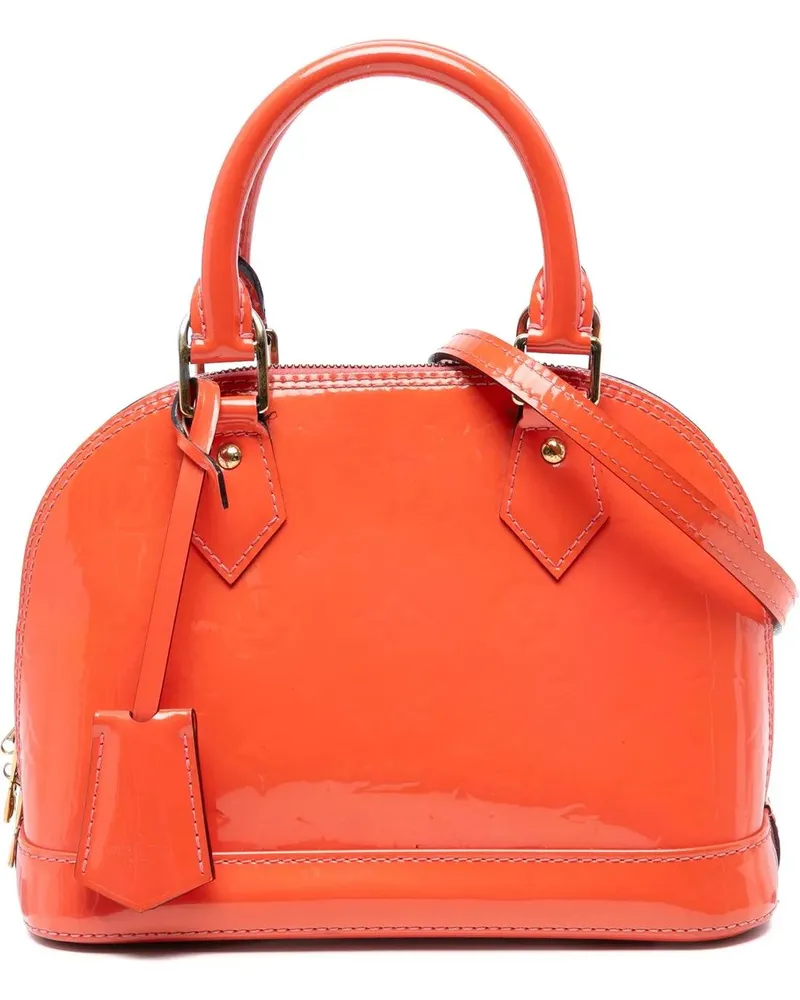 Louis Vuitton Hobo Bags Monogram Vernis Alma BB orange Orange