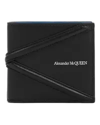 Alexander McQueen Portemonnaies Bifold Wallet Schwarz