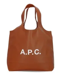 A.P.C. Totes Ninon Shopping Bag Braun