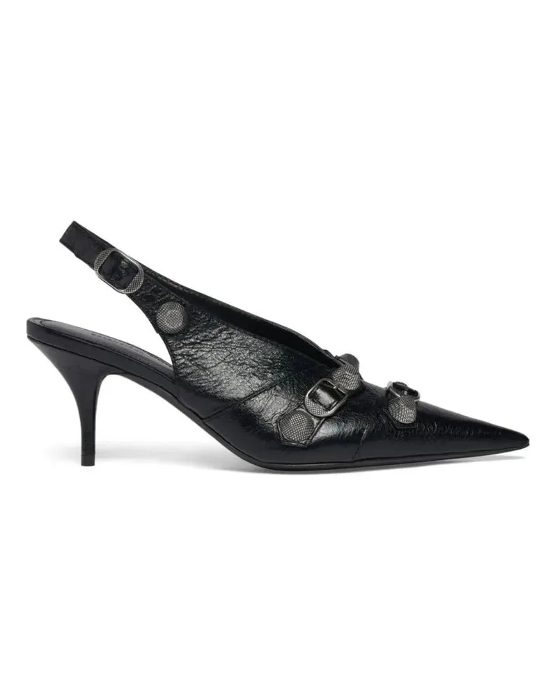 Balenciaga Hohe Schuhe Cagole Slingback Pumps schwarz Schwarz