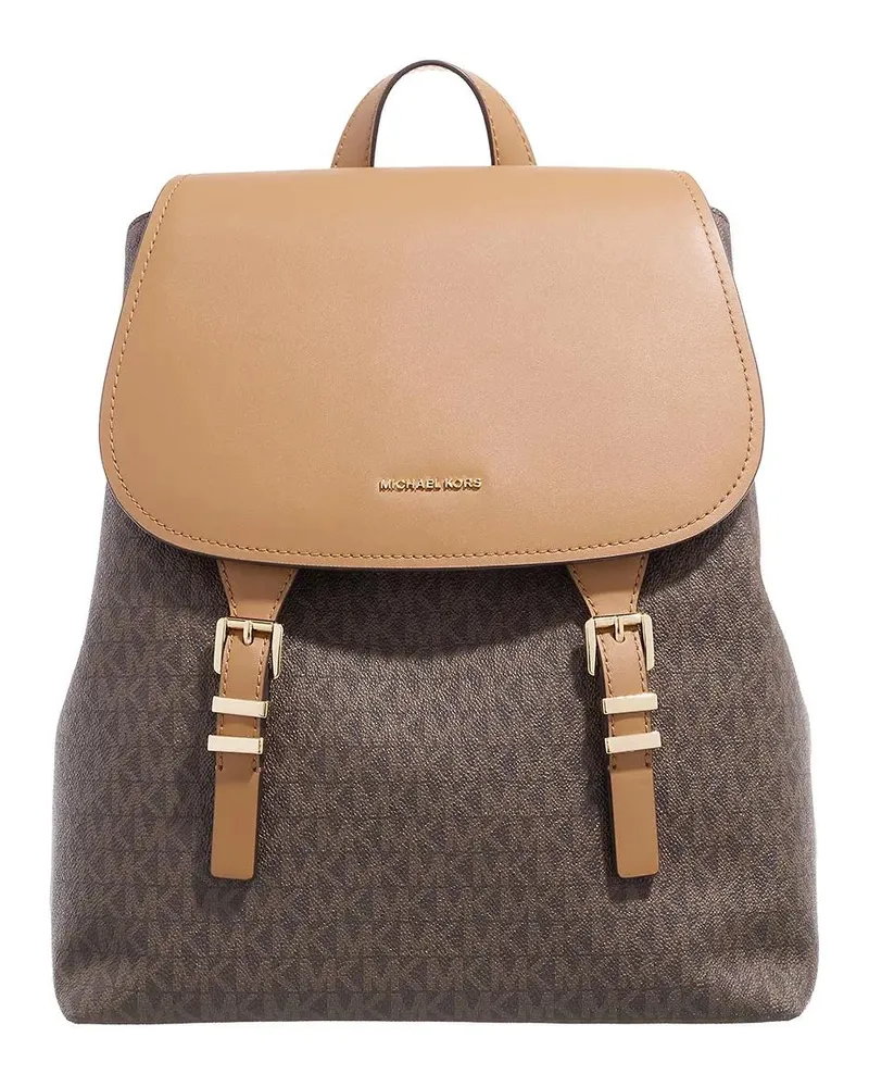 Michael Kors Hobo Bags Quinn Md Flap Backpack braun Braun