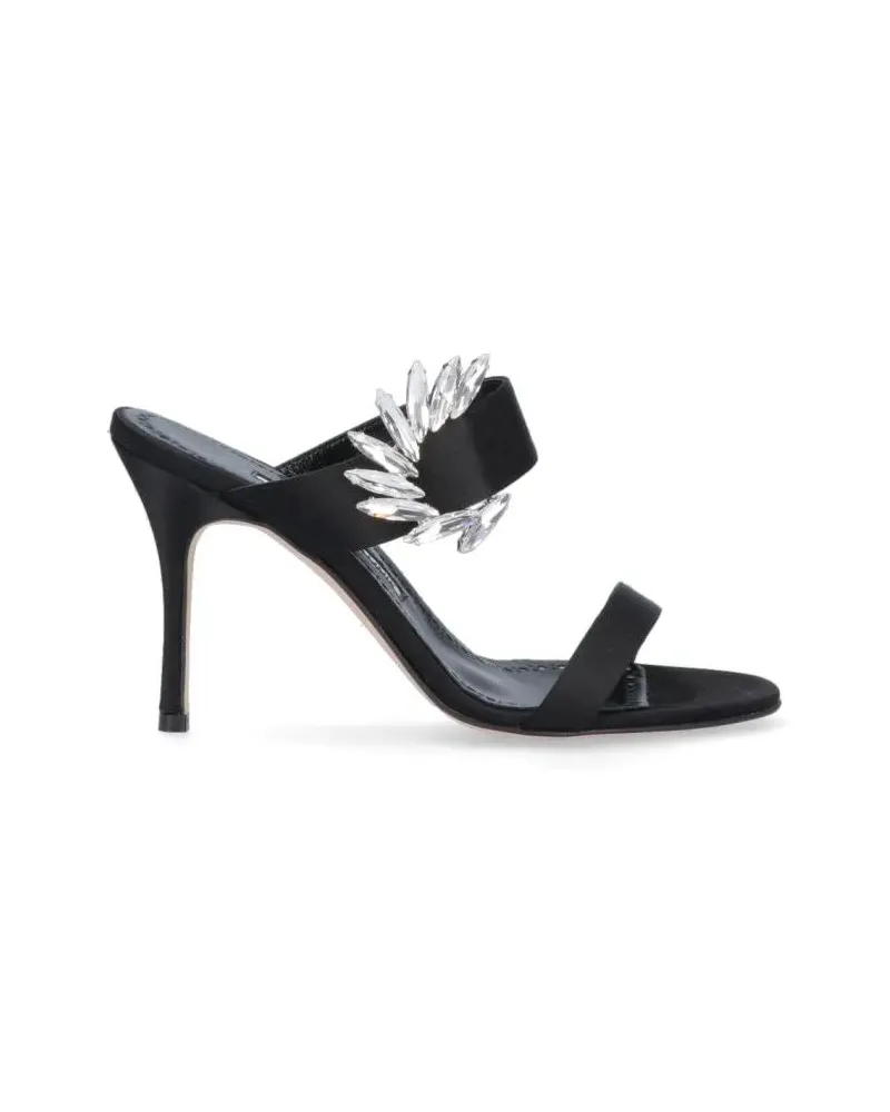 Manolo Blahnik Sandalen "Chivela" Sandals schwarz Schwarz