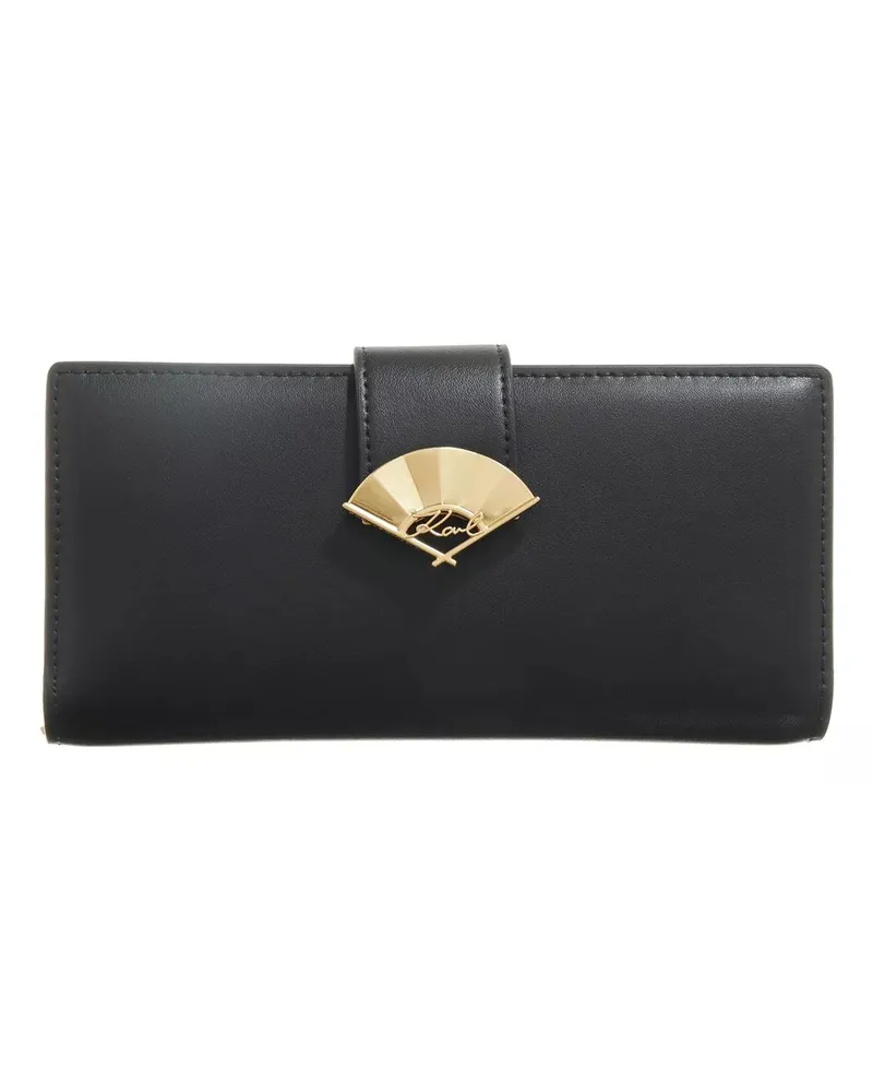Karl Lagerfeld Portemonnaie K/Signature Fan Lg Tote schwarz Schwarz