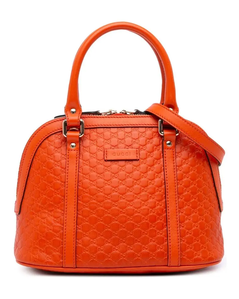 Gucci Hobo Bags Mini Microssima Dome Satchel orange Orange