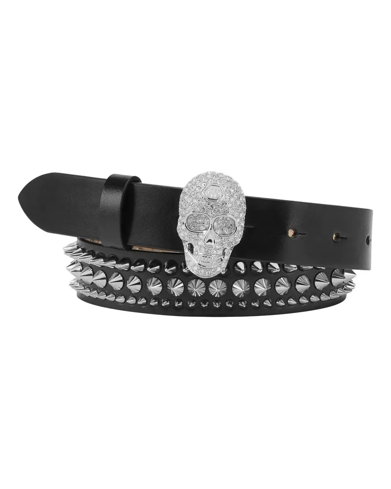 Philipp Plein Gürtel Gürtel Skull silberfarben Silber