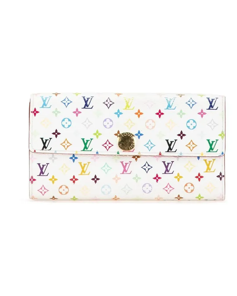 Louis Vuitton Portemonnaie 2007 Monogram Multicolore Sarah Long Wallet weiß Weiß