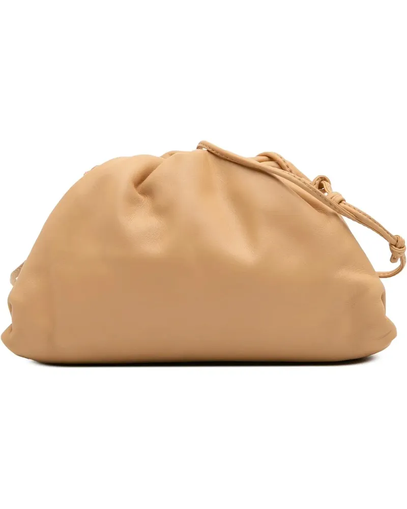 Bottega Veneta Hobo Bags Lambskin The Mini Pouch Crossbody braun Braun