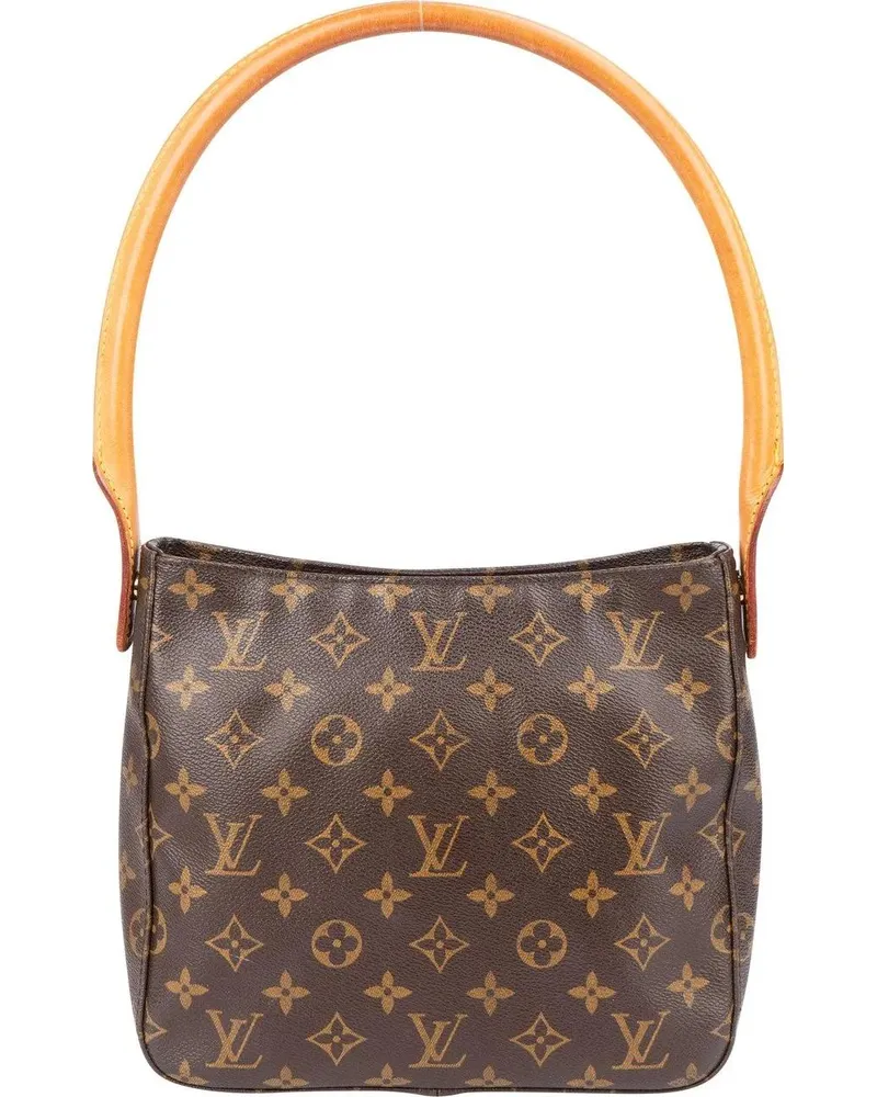 Louis Vuitton Crossbody Bags  Canvas Monogram Looping MM Shoulder braun Braun