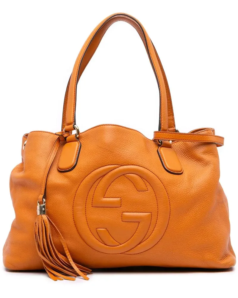 Gucci Hobo Bags Medium Leather Soho Working Satchel orange Orange