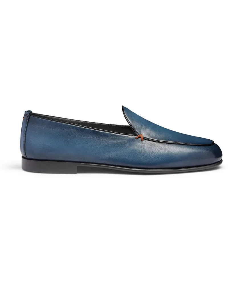 Santoni Loafer Men's leather loafer weiß Weiß
