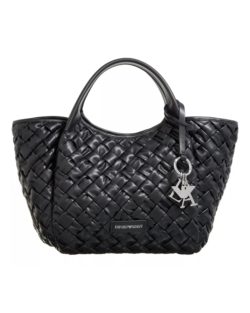 Emporio Armani Shopper Shopping M Simil Nappa Intrecc Schwarz