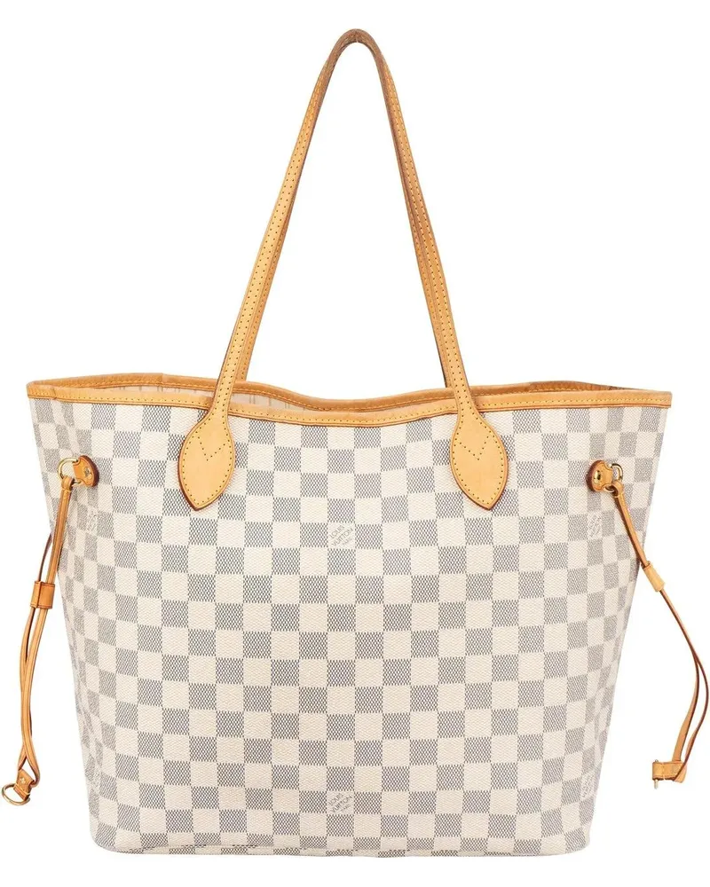 Louis Vuitton Crossbody Bags  Damier Azur Monogram Neverfull MM Sh weiß Weiß