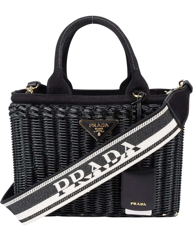 Prada Crossbody Bags  Black Basket Handbag schwarz Schwarz
