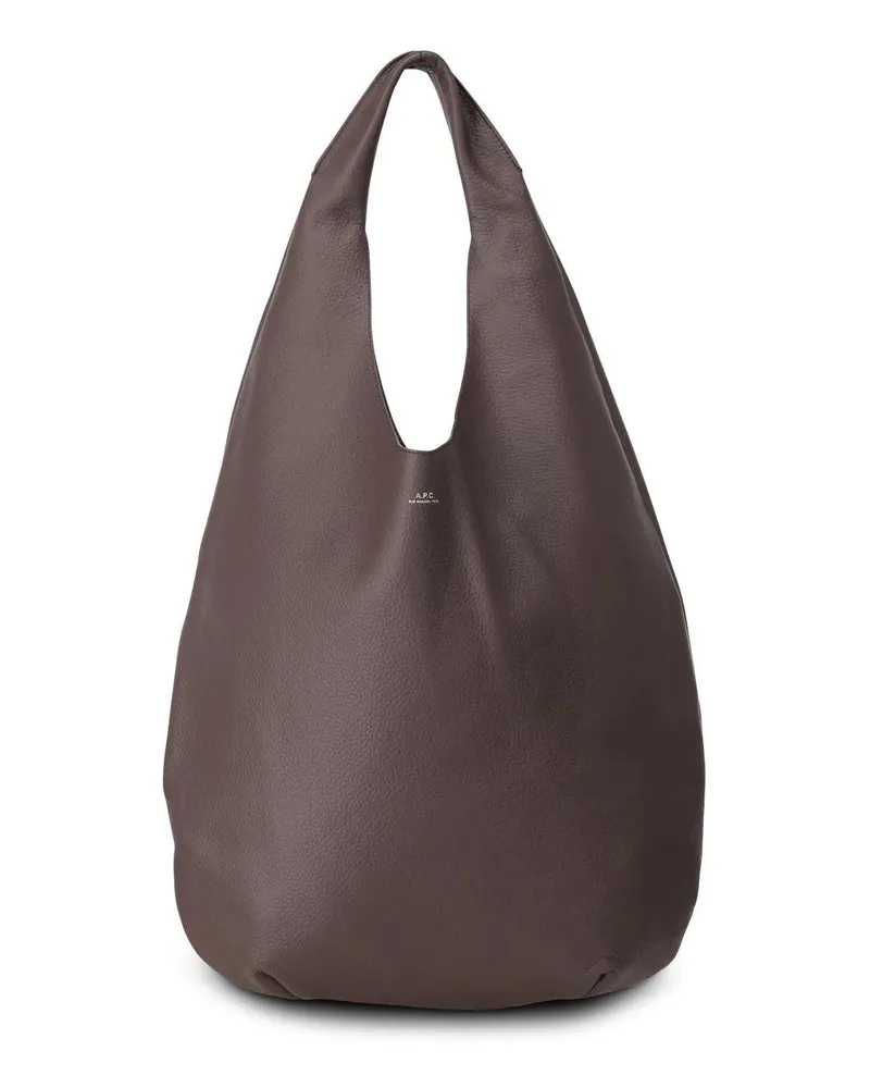 A.P.C. Shopper & Totes Le Neige Shopper Bag - Leather - Brown braun Braun