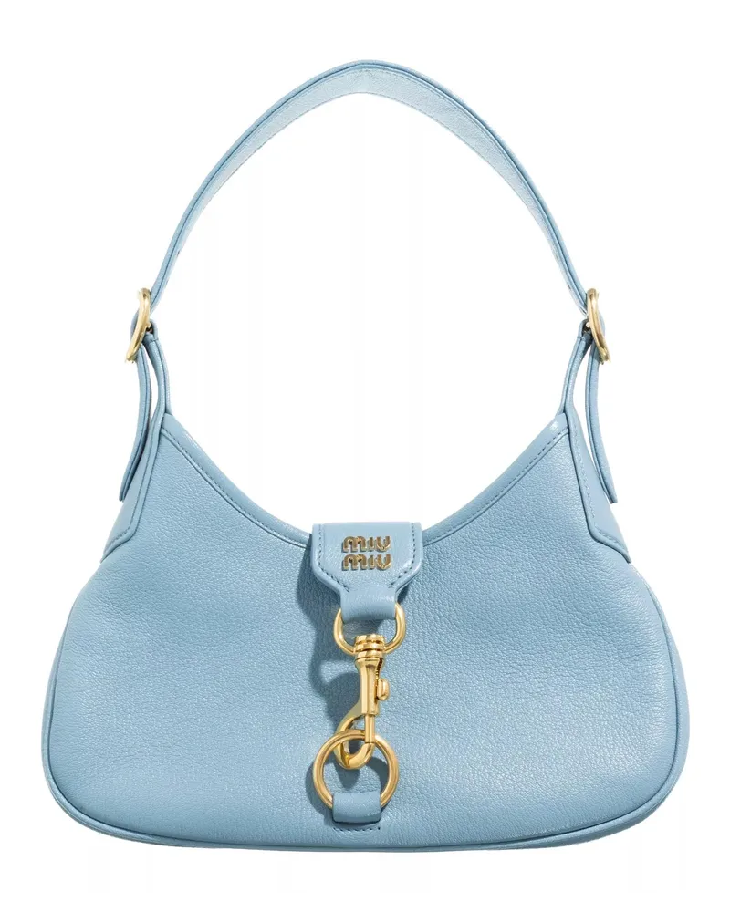 Miu Miu Hobo Bag Leather Hobo Bag Blau