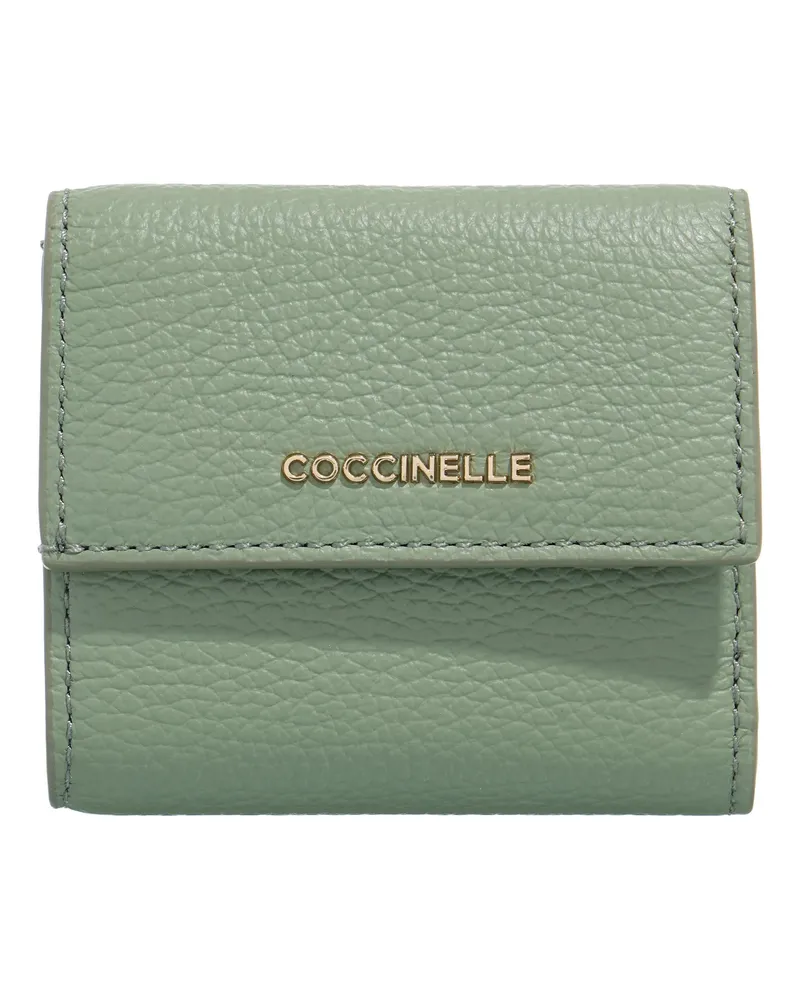 Coccinelle Portemonnaie Metallic Soft grün Grün