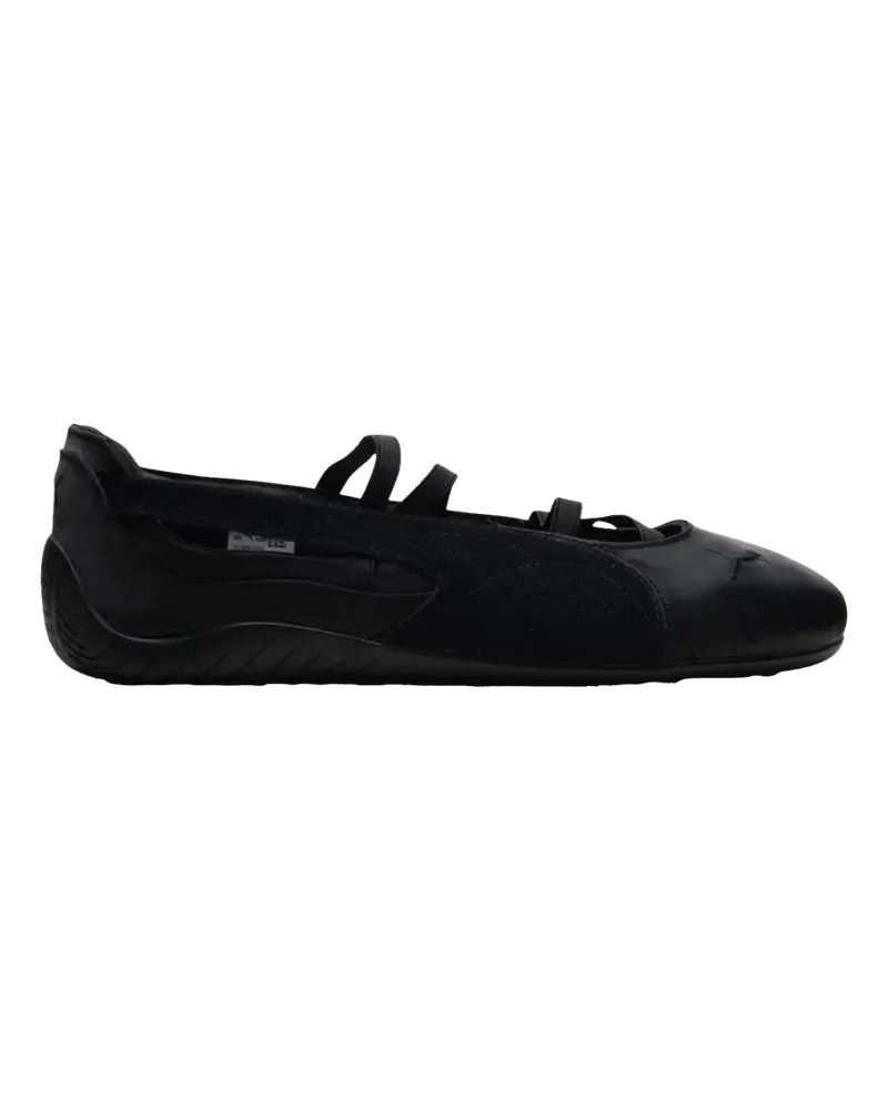 Puma Low-Top Sneaker Speedcat Ballerinas mit Satin-Finish schwarz Schwarz