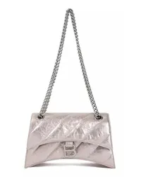 Balenciaga Shopper Crush Chain Stone Beige Leather Handbag 