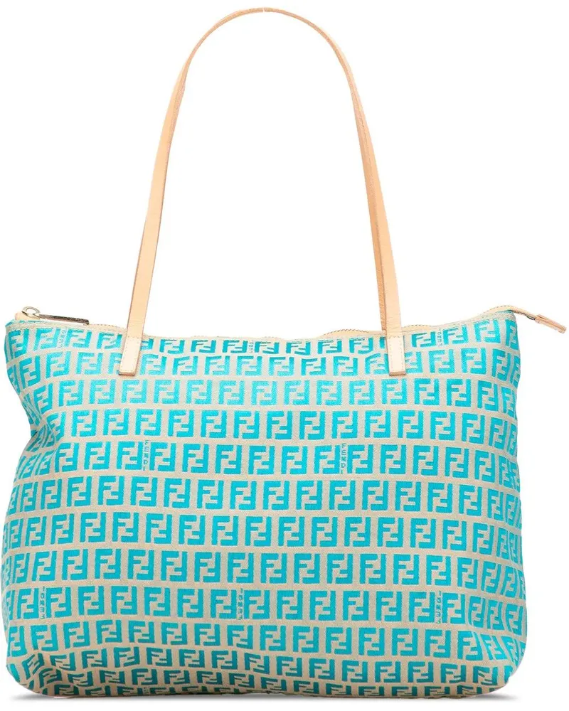 Fendi Shopper Small Zucchino Canvas Tote braun Braun