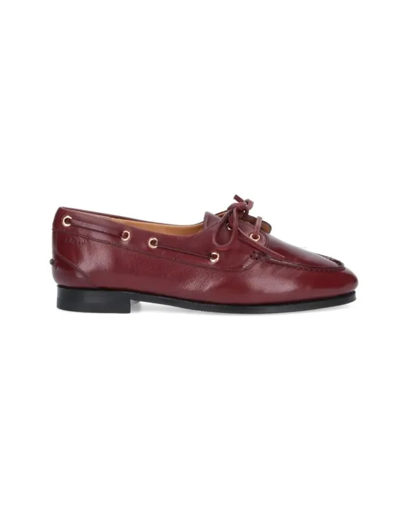 Bally Buffalo Leather Slip-On Moccasins With Tonal Logo braun Braun