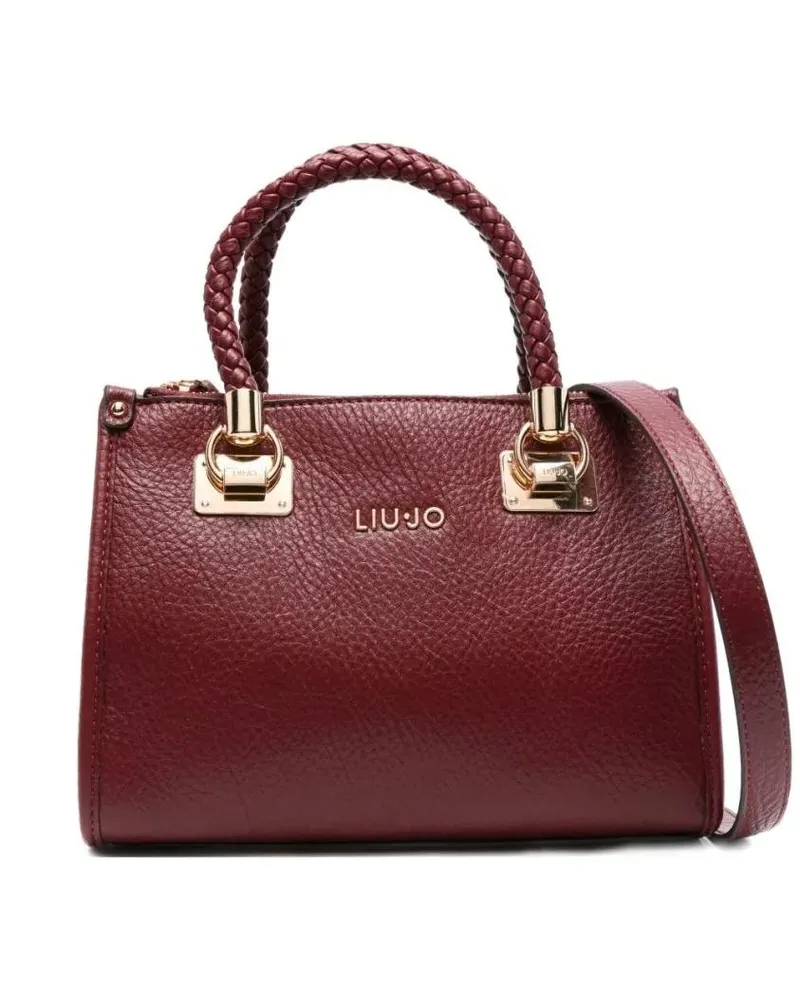 Liu Jo Shopper & Totes Structured Burgundy Handbag With Braided Handles schwarz Schwarz