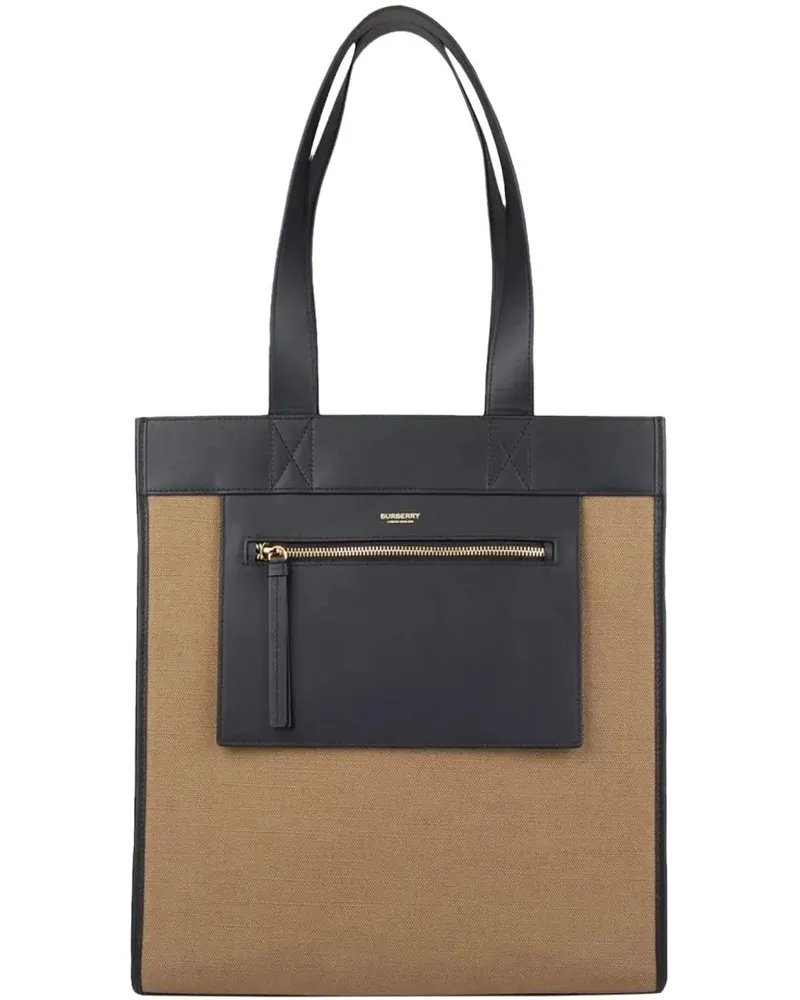 Burberry Crossbody Bags Pk Logo Tote Bag braun Braun