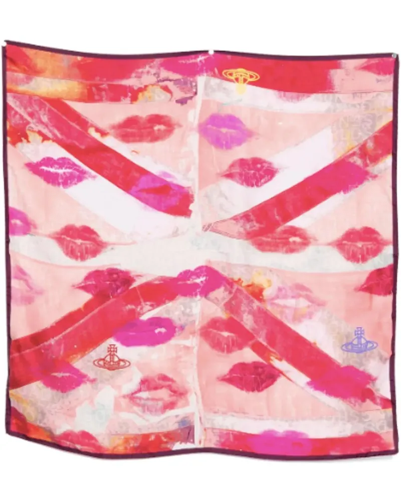 Vivienne Westwood Handschuhe Square Pink bunt Bunt