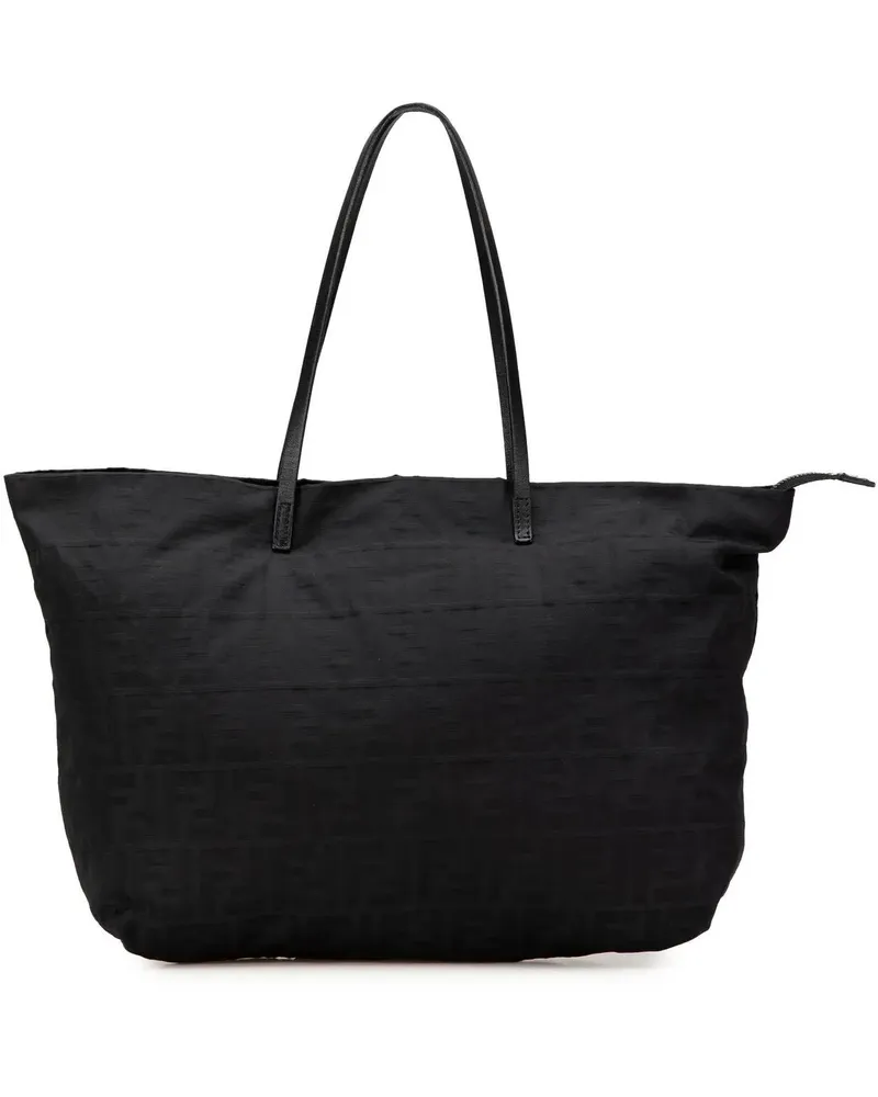 Fendi Shopper Zucca Canvas Tote schwarz Schwarz